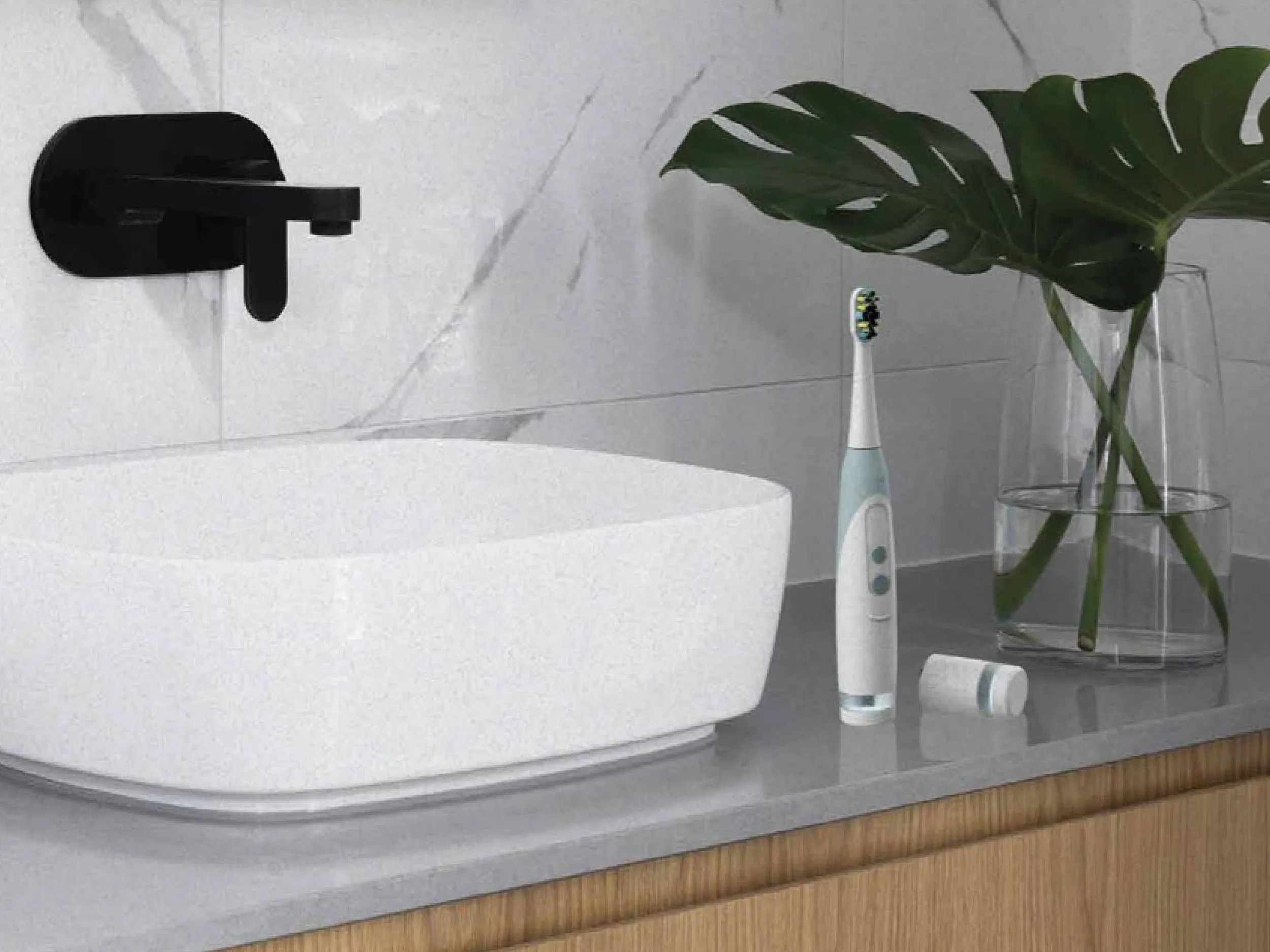 Klean hydropower station and toothbrush